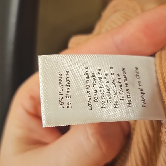 Nwt ASTR the label nude blush  Ribbed bra corset dress L - Picture 14 of 14